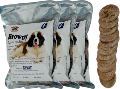 

Medivet BROWNY LIVER COOKIES Liver 960 g Dry Dog Food(Pack of 3)