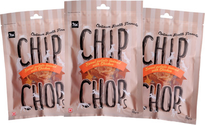 

Chip Chops Chip Chops Chicken, Sweet Potato 0.21 kg Dry Dog Food(Pack of 3)