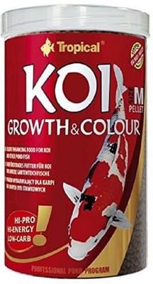 

Tropical KOI GROWTH AND COLOUR PELLET SIZE M 7KG 1 g Dry Fish Food
