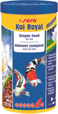 

Sera Koi Royal Medium 240g/1000ml | Staple Food For Koi | Strengthens The Immune System With 4% Wheat Germ For Optimal Development | 1000 ml Dry Fish Food