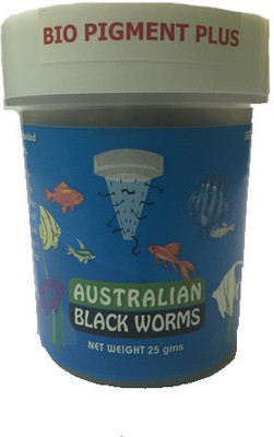 

Australian Black Worms Bio Pigment Plus25g 25 g Dry Fish Food