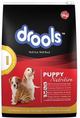 

Drools Puppy Chicken, Egg 3 kg Dry Dog Food