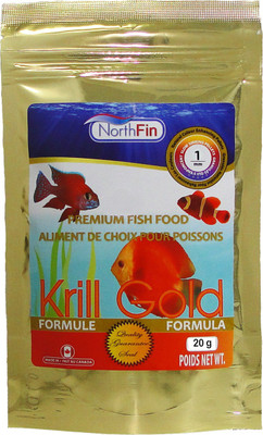 

NorthFin Northfin Food Krill Gold 1mm Pellet 20 Gram Package - Great for Fish Fry / Fish Babies Shrimp 20 g Dry Fish Food