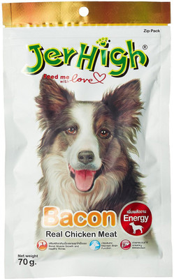 

JerHigh 3 Pack of Bacon 70gm Chicken 210 g Dry Dog Food(Pack of 3)