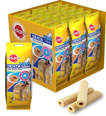 

Pedigree Puppy Denta Tubos Chicken Dog Treat(1296 g, Pack of 18)