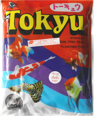 

Tokyu Spirulina 500g | Floating Type Baby Pellet 500 g Dry Fish Food