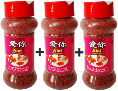 

Taiyo Aini FAST GROWTH 3 pack of 60g 180 g Dry Fish Food(Pack of 3)