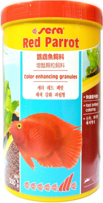 

Sera Red Parrot 330g/1000ml | Color Enhancing Granules | Fast Brilliant Coloring 1000 ml Dry Fish Food