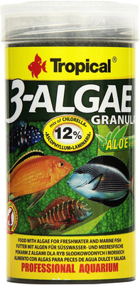 

Tropical 3 ALGAE GRANULAT 250ML/95G 2 ml Dry Fish Food