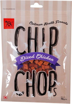 

CHIP CHOPS Snacks Diced Chicken, 70gm Liver 70 g Dry Dog Food