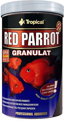 

Tropical RED PARROT GRANULAT 1000ml/400g 2 g Dry Fish Food