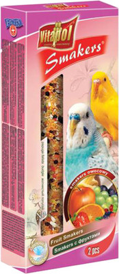 

Vitapol Fruit Smakers for Budgies 90 g Dry Bird Food(Pack of 3)