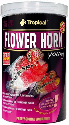 Tropical FLOWER HORN YOUNG PELLET 250ML/95G65384 2 ml Dry Fish Food