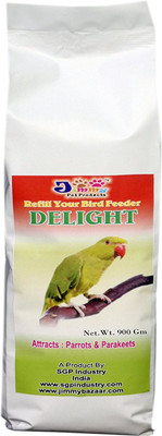 

JiMMy Refill Your Bird Feeder - Delight - 900 GM - Wild Bird Food - For Parrot & Parakeets 900 g Dry Bird Food