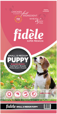 

Fidele Small & Medium Puppy Chicken 1 kg Dry Dog Food