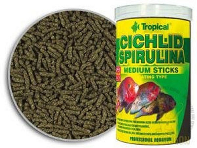 

Tropical CICHLID SPIRULINA MEDIUM STICKS 1000ML/360G 1 g Dry Fish Food