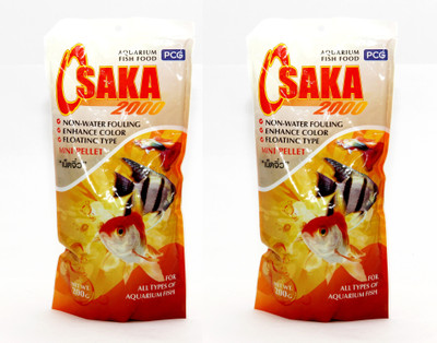 

Osaka 2000 Mini Pellet (200g Each Pack of 2 Pcs) | Non-Water Fouling | Enhance Color | Floating Type | For All Types of Aquarium 400 g Dry Fish Food(Pack of 2)
