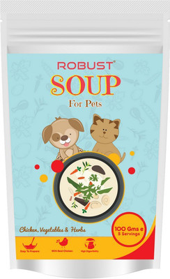 

Robust Soup For Pets Chicken, Vegetable, Oats 100 g Dry Dog Food
