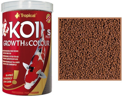 

Tropical Koi Growth & Color 400g/1000ml | Small Pellet 1000 ml Dry Fish Food