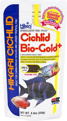 

Hikari Cichlid Bio Gold mini pellet floating type 250 g Dry Fish Food