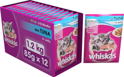 Whiskas 8410136004001 Tuna 85 g Wet Cat Food(Pack of 12)