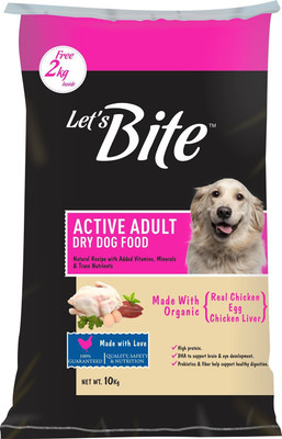 

Drools Lets Bite Active Adult 10kg Chicken, Egg 10 kg Dry Dog Food