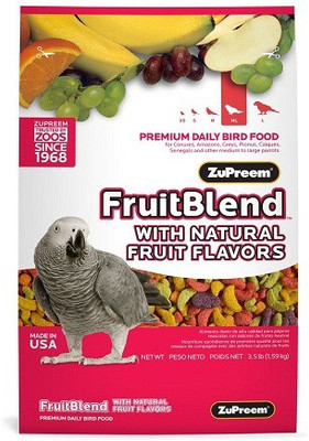 

Zupreem FruitBlend Parrot Conure Medium to Large Fruit 1.59 kg Dry Bird Food