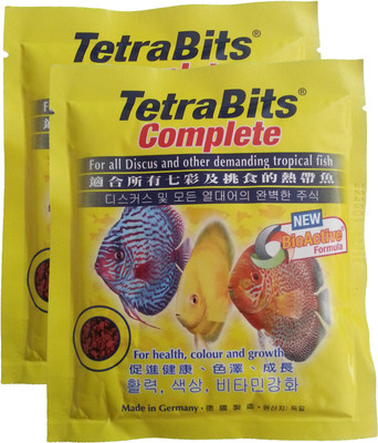 

Tetra Bits Complete 15g Pack of 2 For All Discus & Other Demanding Tropical Fishes MADE IN GERMANY 30 g Dry Fish Food(Pack of 2)