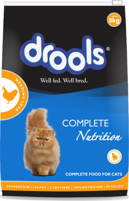

Drools Complete Nutrition Chicken 3 kg Dry Cat Food