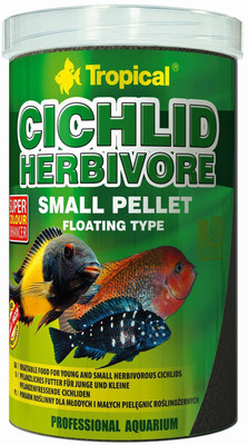 

Tropical CICHLID HERBIVORE SMALL PELLET 250ML/90G60854 2 ml Dry Fish Food