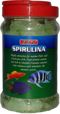

Taiyo Spirulina Flake Fish Food 100gm Fish 100 g Dry Fish Food