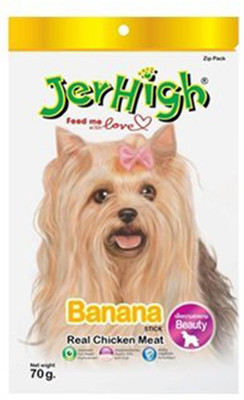 

JerHigh 3 Pack of Banana 70gm Chicken 210 g Dry Dog Food(Pack of 3)