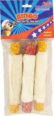 

Bingo Bingo kebab wraps mix flavor Chicken 2 g Dry Dog Food