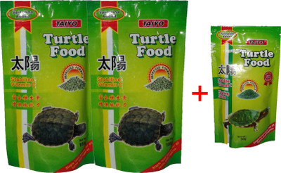

Taiyo Turtle Food 2x100gm + 50gm Pouch 250 g Dry Turtle Food(Pack of 3)
