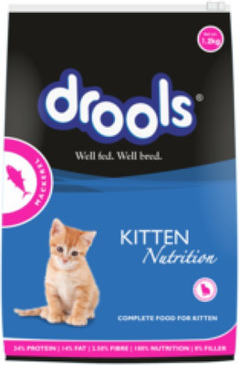 

Drools Cat Adult Mackerel 1.4 Kg Chicken, Egg 1 kg Dry Cat Food