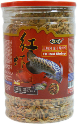 

Siso FD Red Shrimp 220g | Healthy Food For All Fishes | 500 g Dry Fish Food