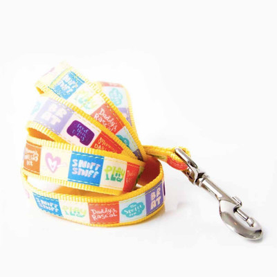 Heads Up For Tails 127 cm Dog Strap Leash(Yellow)