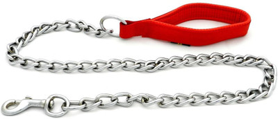 

Nap Pet India 124 cm Dog Chain Leash(Red, Silver)