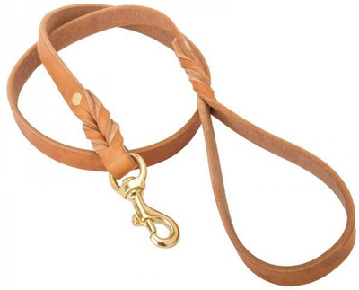 

Skora 100 % Genuine Leather 214 cm Dog Martingale Leash(Brown)