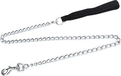 

XPO Black Strap Nylon Padded Medium 127 cm Dog Chain Leash(Silver, Black)