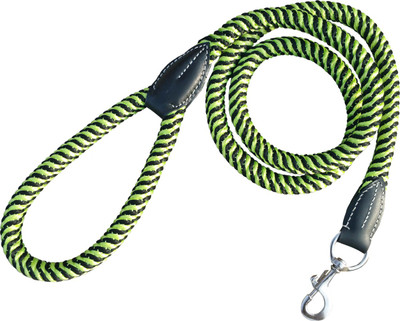 

Nappets India Safety 140 cm Dog Cord Leash(Green, Black)
