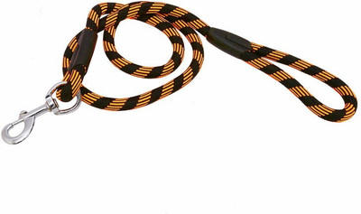 

Pet Bliss Thick Nylon Rope 167 cm Dog & Cat Cord Leash(Orange, Black)