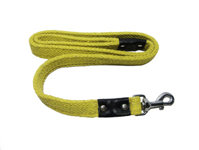 

Agnpetspot. khakhi cotton 1 inch L 122 cm Dog Strap Leash(Yellow)