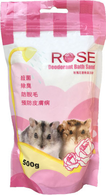 

Anokhe Collections Bath Sand for Hamster / Dwarf / Gerbil / Chinchilla / Mice (Rose) Pet Litter Tray Refill