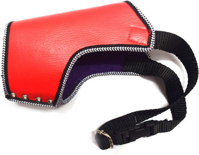 

Paw Zone Medium Strips Dog Muzzle(Red)