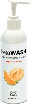 

Petacom PetaWash Allergy Relief, Anti-dandruff, Anti-fungal, Anti-itching, Anti-microbial, Anti-parasitic, Conditioning, Flea and Tick, Hypoallergenic, Whitening and Color Enhancing Mega Melon Madness Dog Shampoo(225 ml)