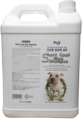 

Forbis Short Coat Aloe Shampoo Allergy Relief, Anti-dandruff, Anti-fungal, Anti-itching, Anti-microbial, Anti-parasitic, Conditioning, Flea and Tick, Hypoallergenic, Whitening and Color Enhancing Short Coat Aloe Dog Shampoo(4 L)