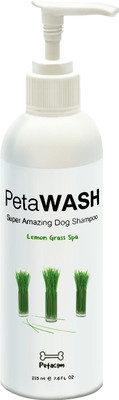 

Petacom PetaWash Flea and Tick, Anti-fungal Lemon Grass Spa Dog Shampoo(225 ml)