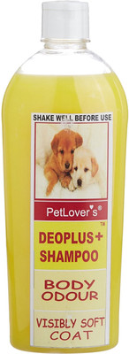

Pet Lovers Deoplus Allergy Relief, Anti-dandruff, Anti-fungal, Anti-itching, Anti-microbial, Anti-parasitic, Conditioning, Flea and Tick, Hypoallergenic, Whitening and Color Enhancing Dog Shampoo(500 ml)