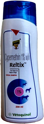 

Vetoquinol Reltix Flea and Tick Medicated, Regular Dog Shampoo(200 ml)